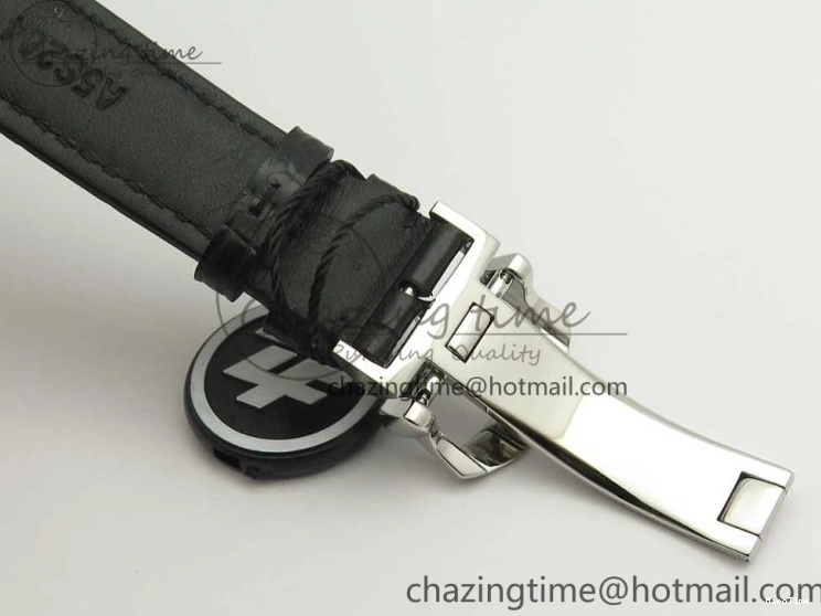 MIROTIME 0123 Portofino IW391001 SS ZK 1:1 Best Edition White Dial Silver Markers on Black Leather Strap A RelaxedFit 7139